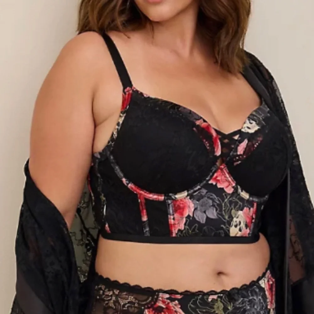 ๐ XO Plunge Push Up Longline Straight Back Bra 40DD NWT Torrid New! - Picture 2 of 4